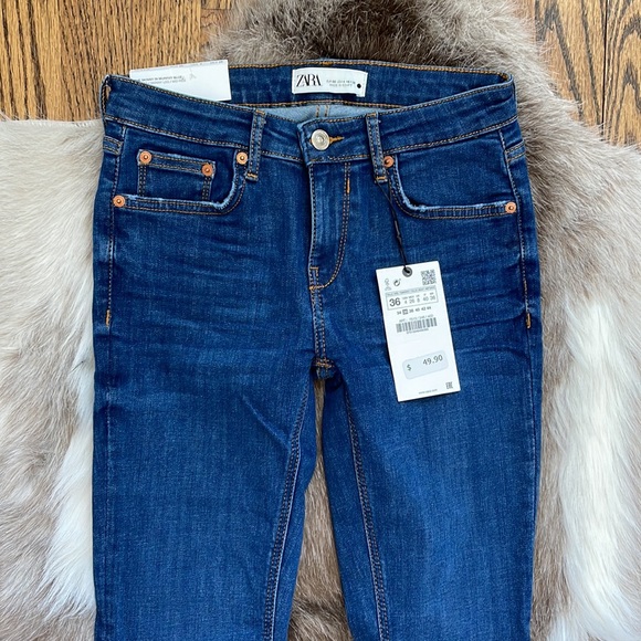 ZARA the skinny in murphy blue NWT $49.90 - Picture 2 of 7